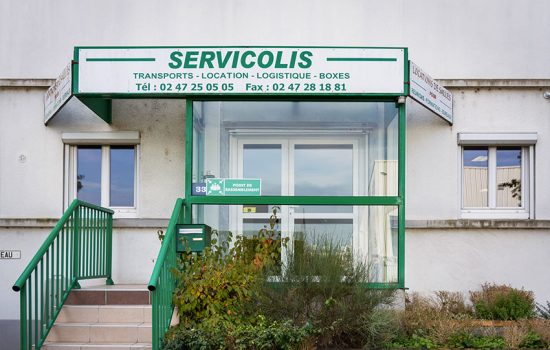 facade servicolis - location vehicule Tours - location vehicule avec chauffeur Tours